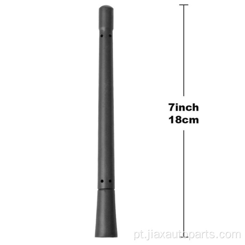 Mastro de antena de sinal de rádio com antena flexível de borracha 7 &quot;